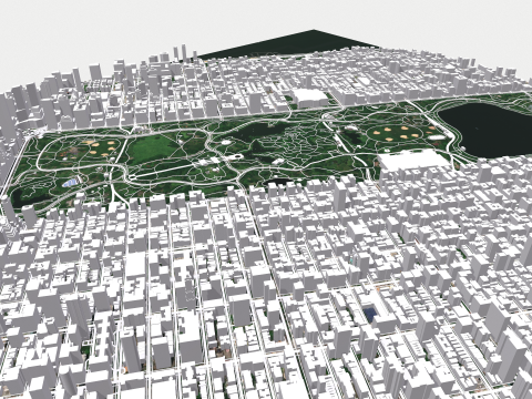 The Upper West Side USA 3D Model