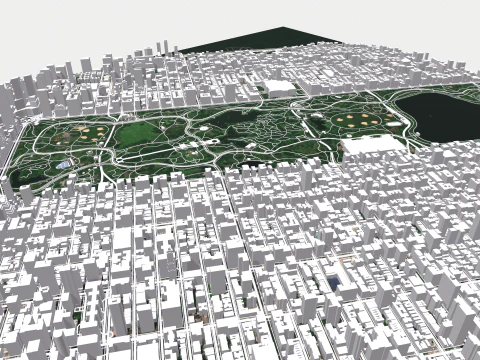 The Upper West Side USA 3D Model