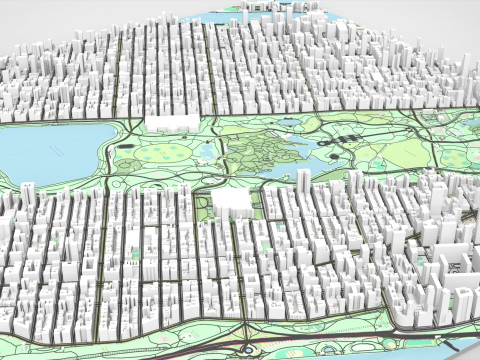 The Upper West Side USA 3D Model