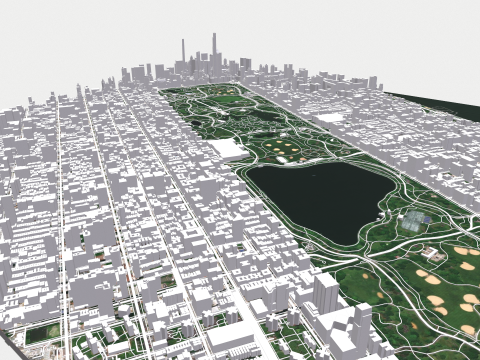 The Upper West Side USA 3D Model