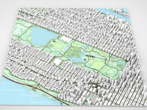 The Upper West Side USA 3D Model