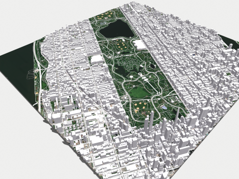 The Upper West Side USA 3D Model