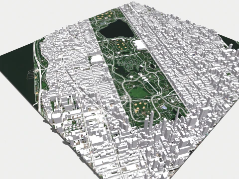 The Upper West Side USA 3D Model