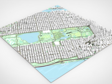 The Upper West Side USA 3D Model