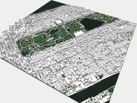 The Upper West Side USA 3D Model