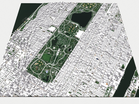 The Upper West Side USA 3D Model