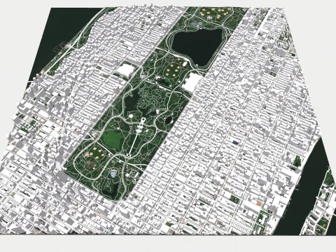 The Upper West Side USA 3D Model