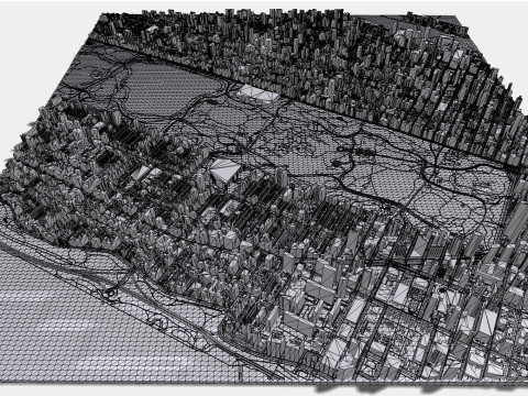 The Upper West Side USA 3D Model