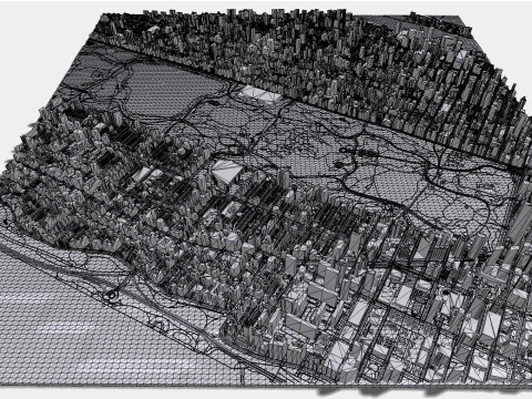The Upper West Side USA 3D Model