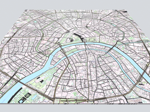 The Garden Ring Moscow Streets and roads 3D Model