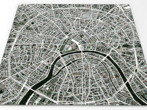 The Garden Ring Ruas e estradas de Moscou Modelo 3D