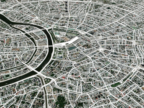 The Garden Ring Moscow Streets and roads 3D मॉडल