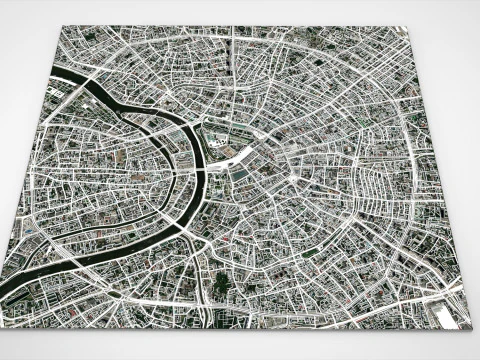 The Garden Ring Ruas e estradas de Moscou Modelo 3D