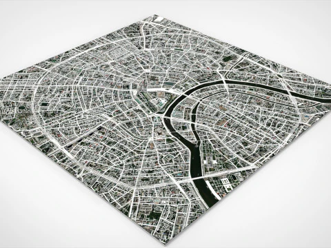 The Garden Ring Ruas e estradas de Moscou Modelo 3D