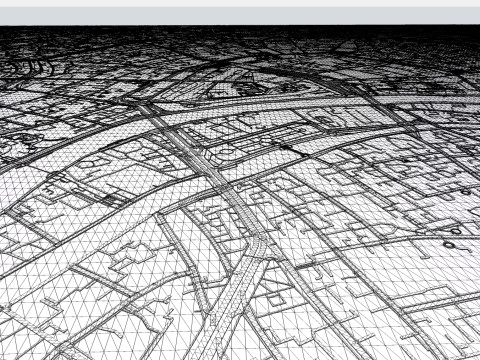 The Garden Ring Moscow Streets and roads 3D मॉडल