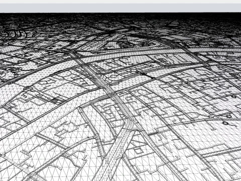 The Garden Ring Ruas e estradas de Moscou Modelo 3D