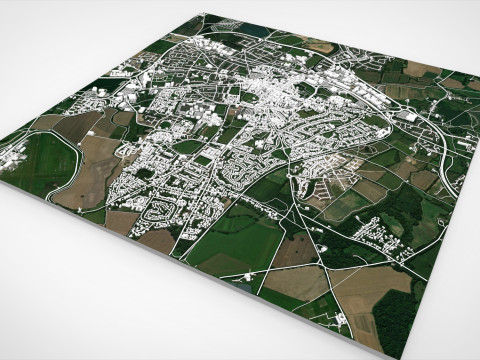 Cityscape Chichester Great Britain 3D Модель