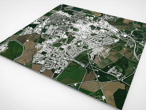 Cityscape Chichester Great Britain 3D Model