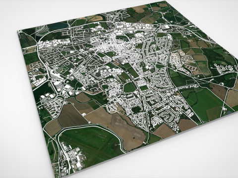 Cityscape Chichester Great Britain 3D Модель