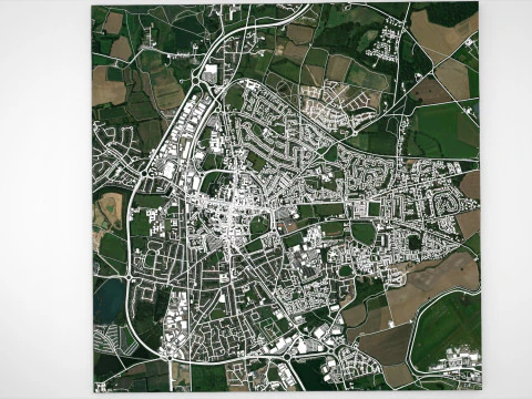 Cityscape Chichester Great Britain 3D Model