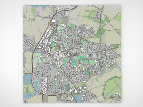 Cityscape Chichester Great Britain 3D Модель