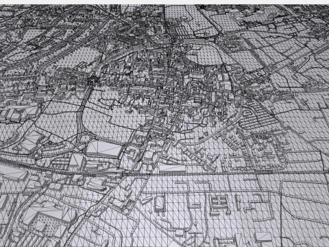Cityscape Chichester Great Britain 3D Model