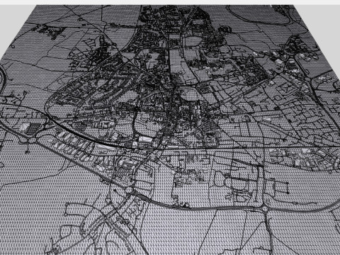 Cityscape Chichester Great Britain 3D Модель