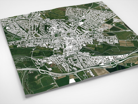 Cityscape Winchester Great Britain 3D Модель