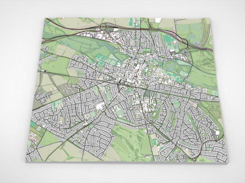 Cityscape Winchester Great Britain 3D Модель