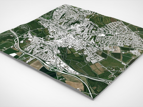 Cityscape Winchester Great Britain 3D Модель
