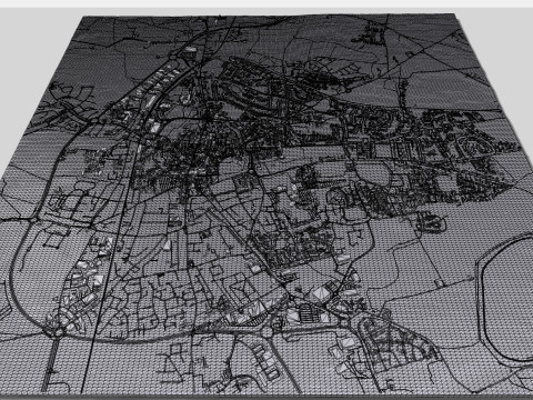 Cityscape Winchester Great Britain 3D Модель