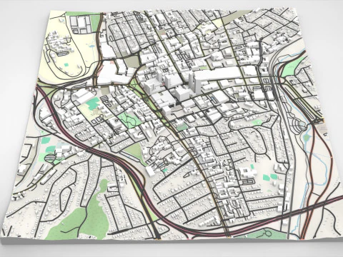 Paisagem urbana White Plains Estado de Nova York Estados Unidos Modelo 3D
