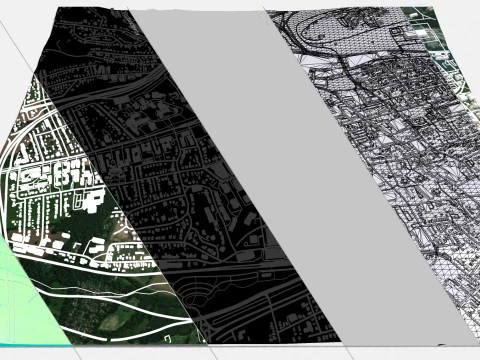 Cityscape White Plains New York State United States 3D Model