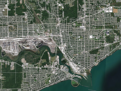 Cityscape Lorain County Ohio United States Model 3D