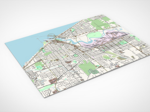 Cityscape Lorain County Ohio United States Model 3D