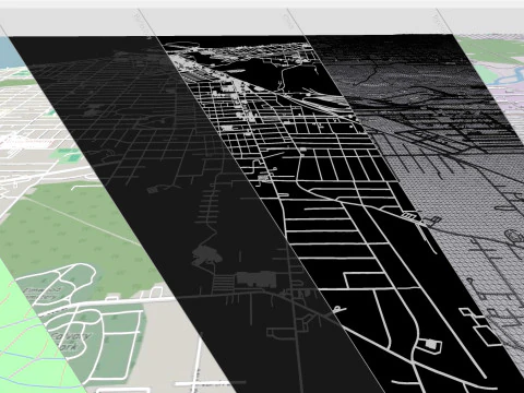 Cityscape Lorain County Ohio United States 3D Model