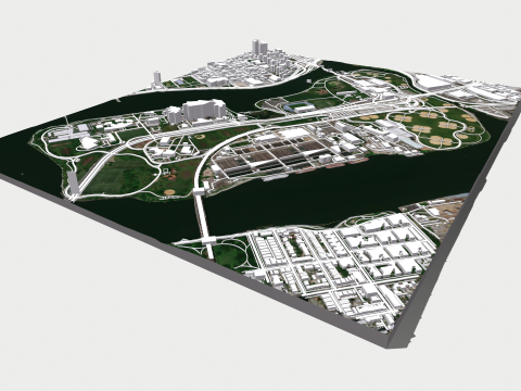 Randalls Island New York City Modelo 3D