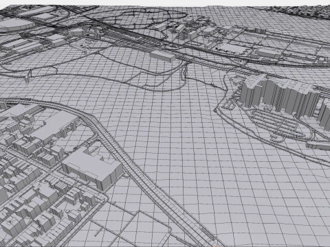Isla Randalls Nueva York Modelo 3D