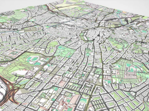 Cityscape Brno Czech Republic 3D Model