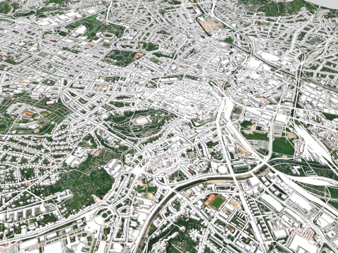 Cityscape Brno Czech Republic 3D Model