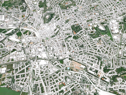 Cityscape Brno Czech Republic Modello 3D