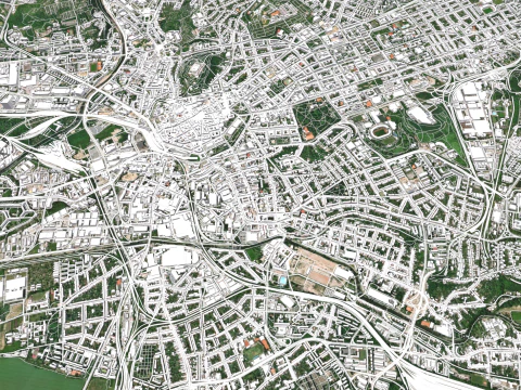 Cityscape Brno Czech Republic 3D Model