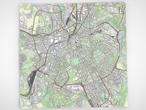 Cityscape Brno Czech Republic Modello 3D