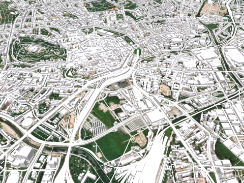 Cityscape Brno Czech Republic Modello 3D