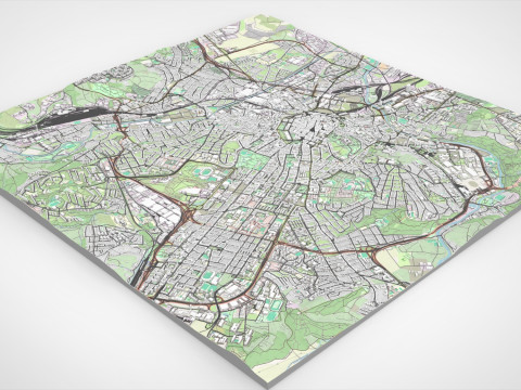 Cityscape Brno Czech Republic Modello 3D