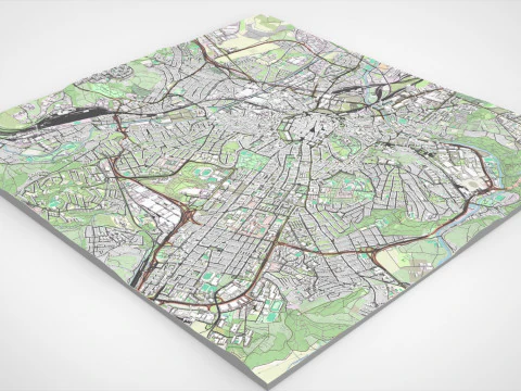 Cityscape Brno Czech Republic 3D Model