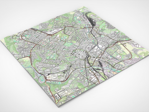 Cityscape Brno Czech Republic Modello 3D