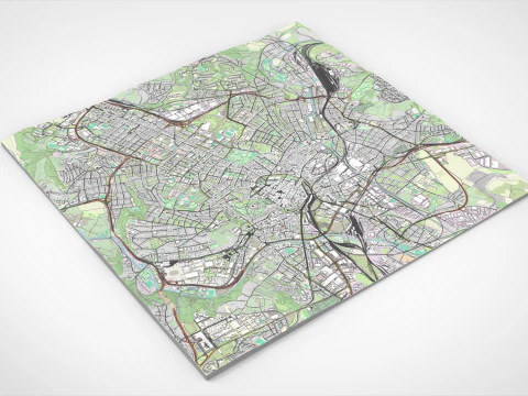 Cityscape Brno Czech Republic 3D Model
