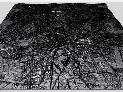 Cityscape Brno Czech Republic 3D Model