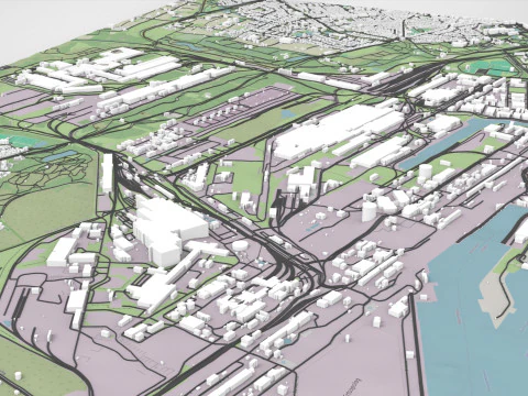 Tata Steel Velsen-Noord Holanda Modelo 3D